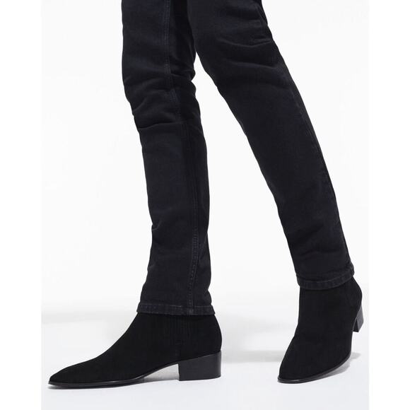 The Kooples Black Suede Leather Boots NIB Women's FR 41/US 10 Women's - Picture 3 of 6